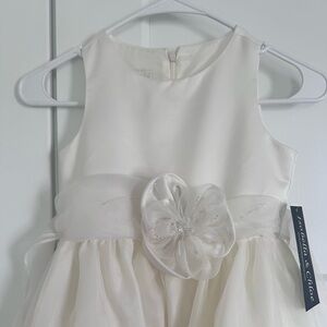 Bridesmaid/Flower Girl/First Communion White/Ivory Dress